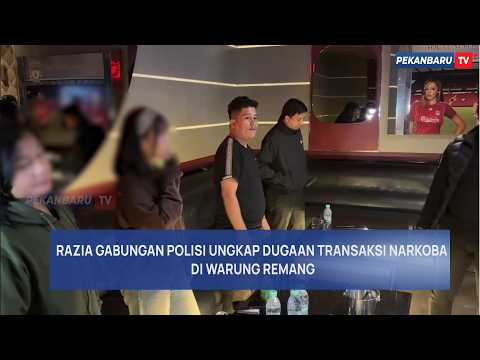 Polresta Pekanbaru Gencarkan Razia Narkoba, Sabu Dan Ekstasi Ditemukan Di Warung Remang-Remang