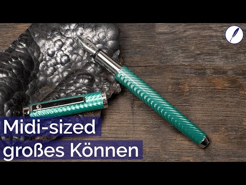 Der Waldmann Liberty Aquamarin - Midi-sized Sterlingsilber-Füller in Aquamarin