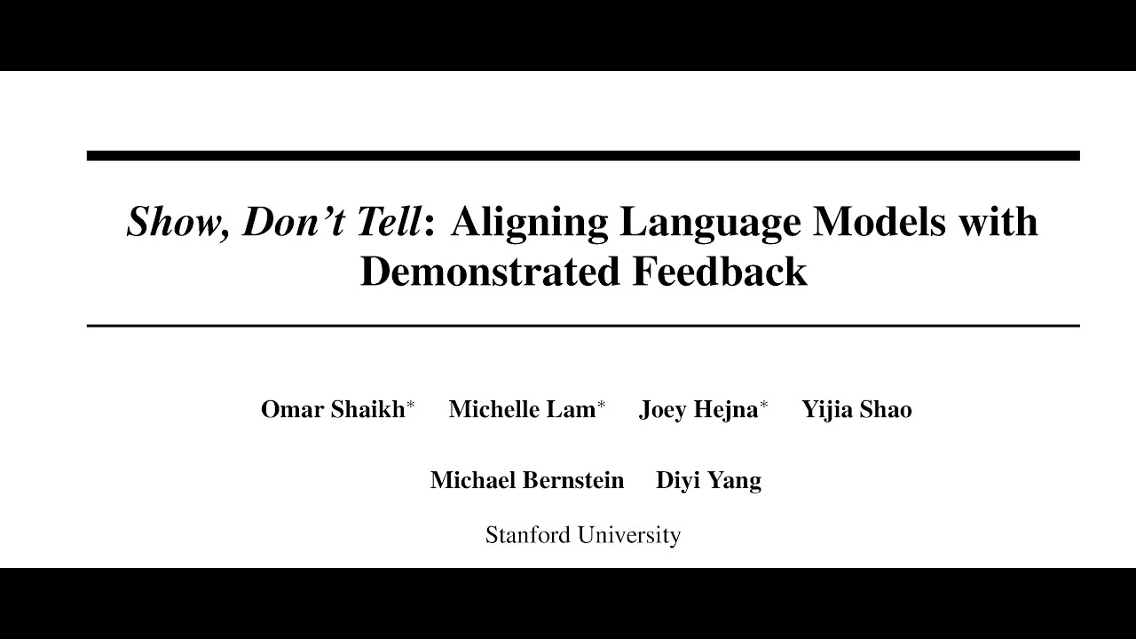 Show, Don't Tell: Aligning Language Models with Demonstrated Feedback