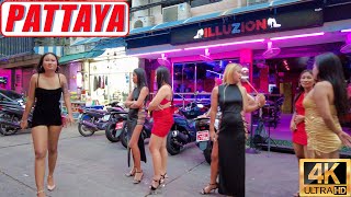 [4K] Pattaya Naklua &amp; Soi 6 Walk, Beach Road, Soi Buakhao, Tree Town Bar, LK Metro 20 March 2022