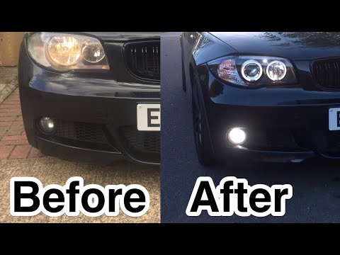 Installing Angel Eyes On BMW 1 Series E88 E87 E82 E81