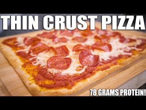 The Best THIN CRUST Pepperoni Pizza | Low Carb High Protein Bodybuilding Recipe