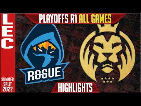 RGE vs MAD Highlights ALL GAMES | Playoffs Round 1 LEC Summer Split 2022 | Rogue vs MAD Lions