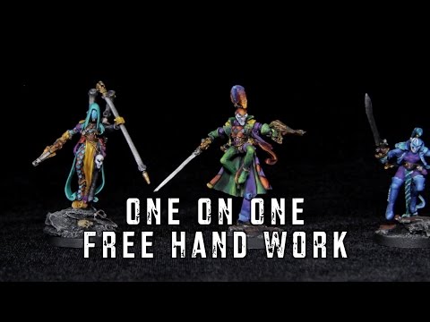 One On One, Harlequins - Blue Table Painting