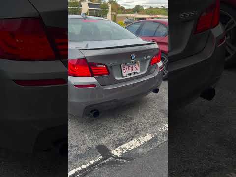 Cold start 2013 BMW 535i Dinan axle back exhaust and BMS cold air intake #bmw #f10 #535i #bmw535i