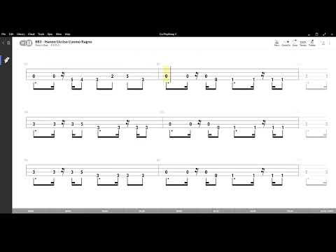 Hanno Ucciso L'uomo Ragno ( 883 ) ,Tablatura e base Senza Basso - Backing bass track - NO BASS