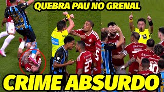 ATITUDE ESCANDALOSA DO ÁRBITRO FAZ GRENAL TERMINAR EM CONFUSÃO E REVOLTA TOTAL!