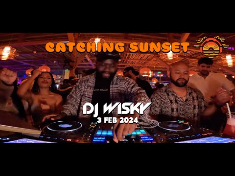 DJ WISKY Live Mix! Afrobeats, Bashment, RnB, Hip-Hop at Catching Sunset Bahrain, AZUL BEACH