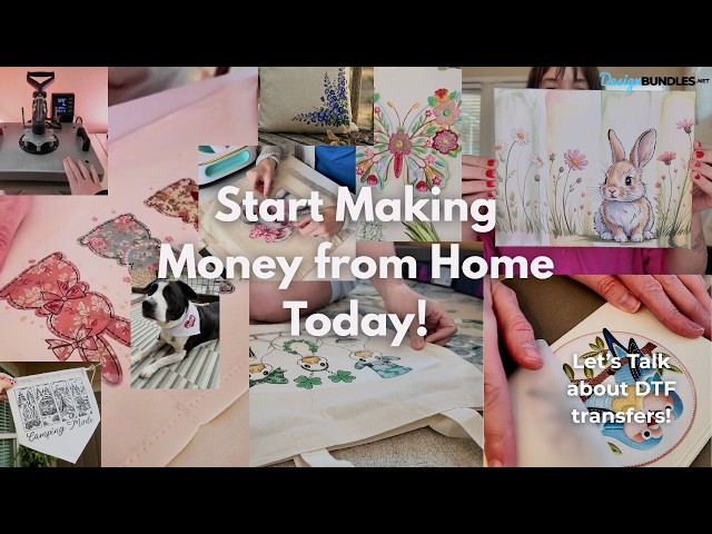 Start a Craft Business from Home Today Using DTF Transfers! 💰