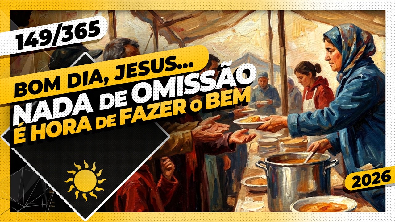 NADA DE OMISSÃO: É HORA DE FAZER O BEM - Bom dia, Jesus! 149/365 (2026)