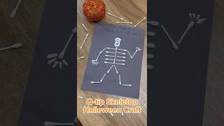 Q-tip Skeleton Craft for Kids ☠️💀