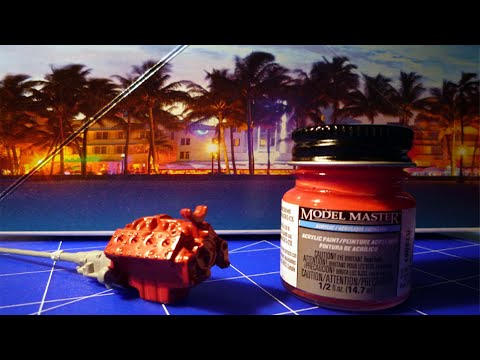 Chevy Engine Red - Testors MODEL MASTER - Acrylic paint.