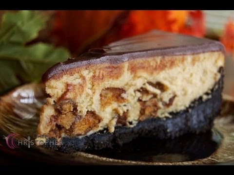 Reese's Peanut Butter Cup Cheesecake with an Oreo Crust