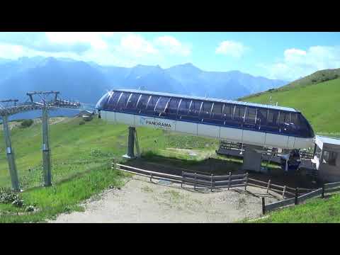 Risalita integrale telemix Leitner "Panorama" (in cabina) - Vipiteno / Sterzing (BZ)