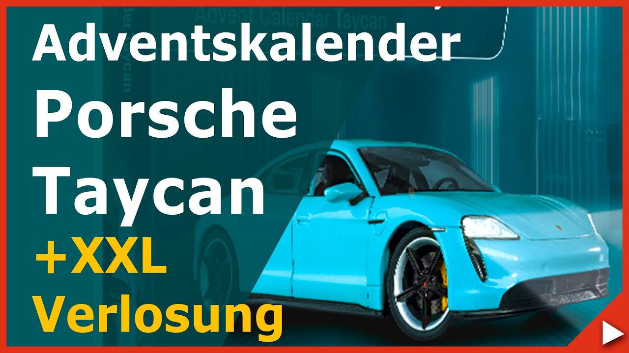 Adventný kalendár Porsche Taycan so zvukom 1 : 24