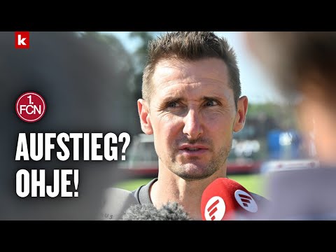 "Oh je": FCN-Trainer Klose zum Start direkt mit Aufstiegs-Träumen konfrontiert | 1. FC Nürnberg
