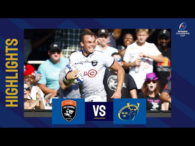 Highlights - Cell C Sharks v Munster Rugby Round of 16│Heineken Champions Cup 2022/23