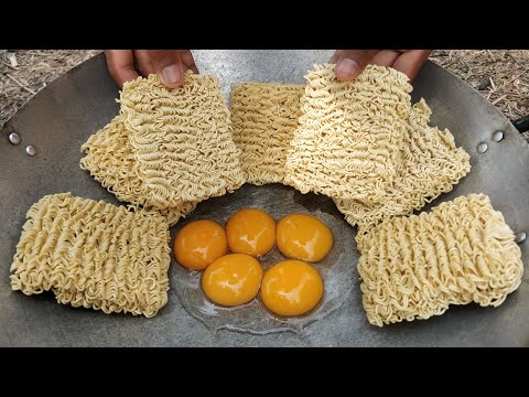 Tasty Yellow Noodle Fried Eggs Recipe / Kdeb Cooking