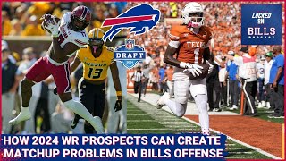 How 2024 NFL Draft WR prospects can create matchup problems in Buffalo Bills offense with Josh Allen