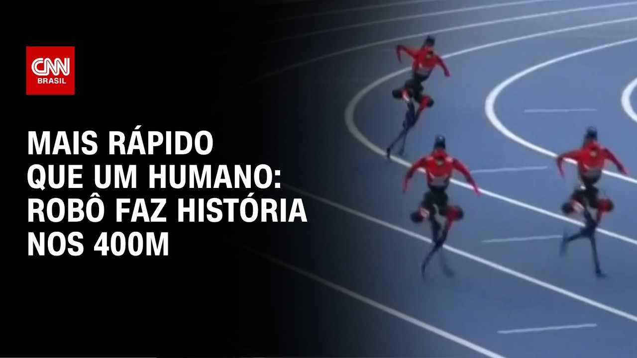 VÍDEO: Robô humanoide da China quebra recorde mundial dos 400m nas “Olimpíadas de Robôs”