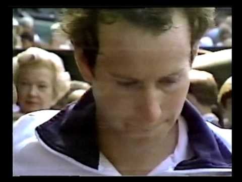 Bud 'Mr Tennis' Collins interviews McEnroe -  Wimbledon 1984 Final