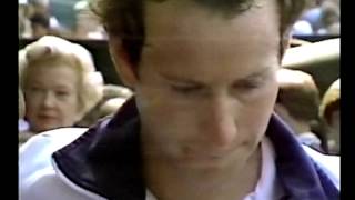 Bud 'Mr Tennis' Collins interviews McEnroe -  Wimbledon 1984 Final