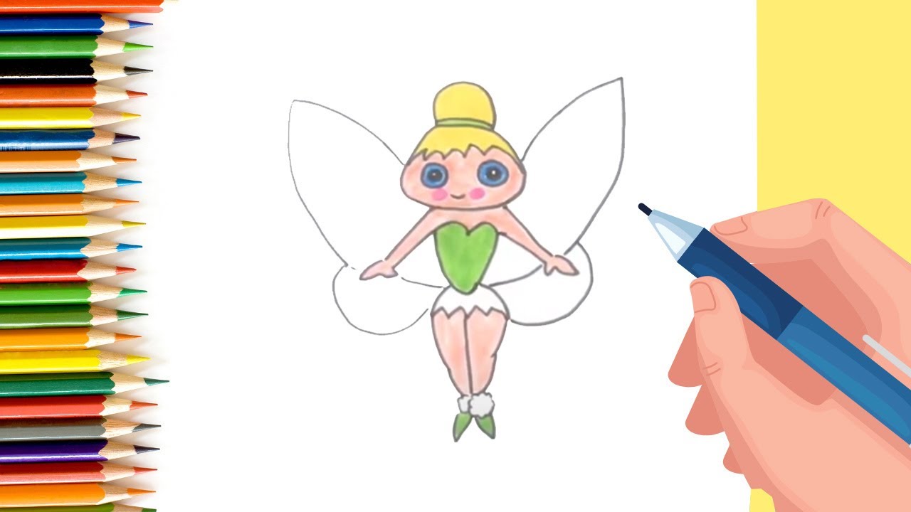 How to draw Tinker Bell for Kids