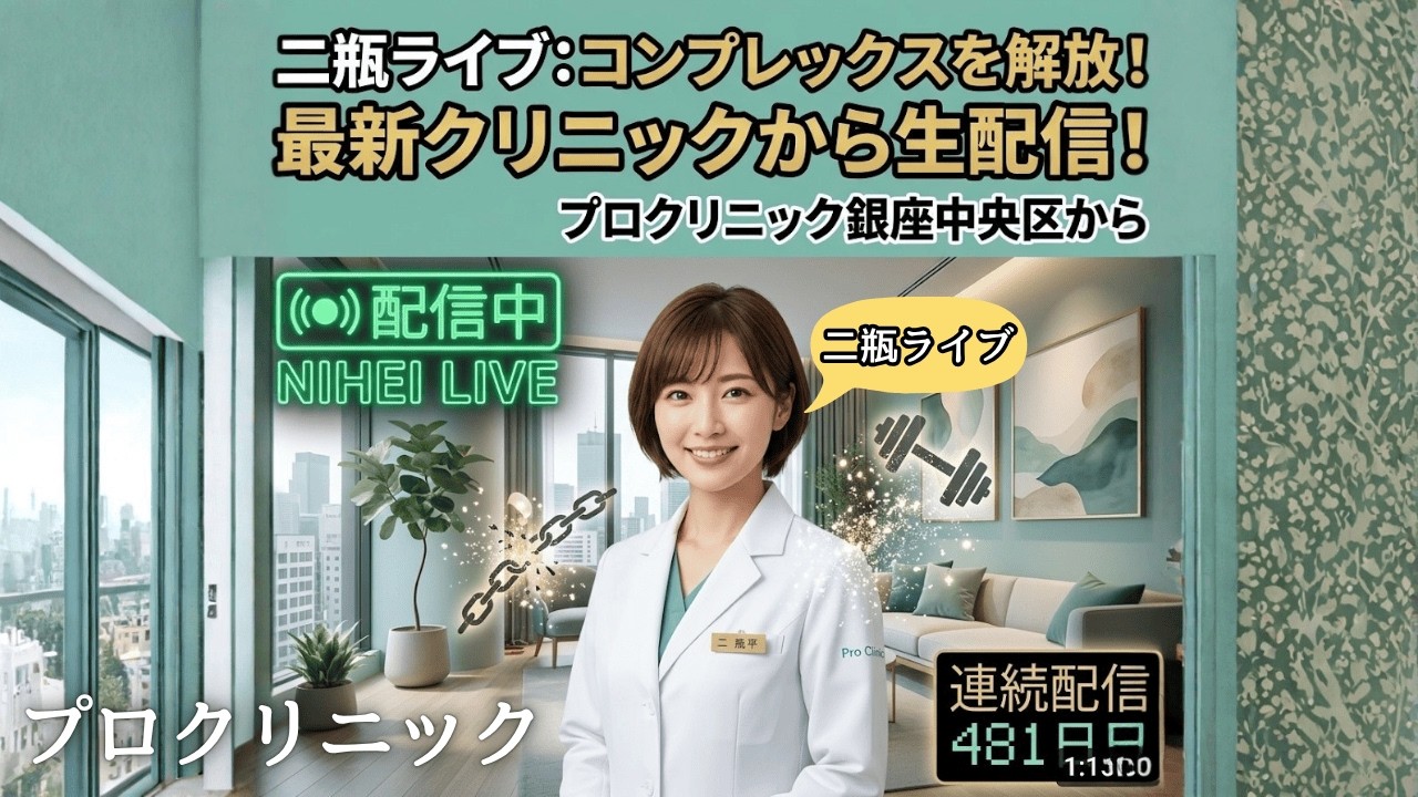 にへいライブ520日目 - プロクリニック Tokyo, Japan GINZA  - 専門の看護師に何でもご質問下さいませ✨