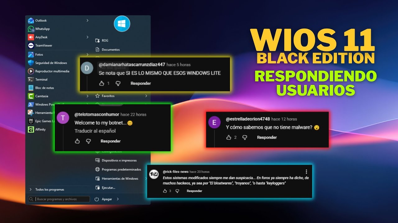 WiOS 11 Black Edition - Respondiendo a los usuarios