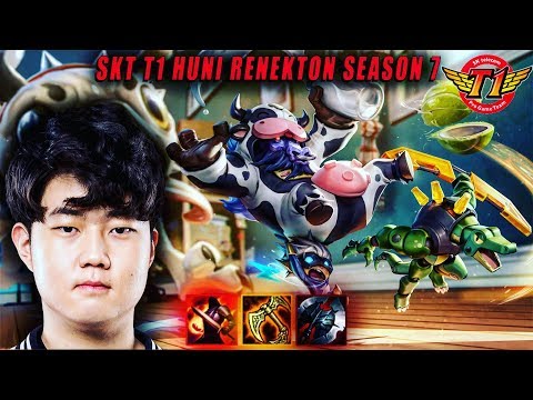 SKT T1 Huni | Renekton  vs Jarvan IV | KR Challenger 716 LP #Worlds2017