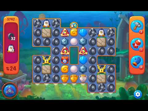 Fishdom  CHALLENGE level 5742 and lightening duel - Cinderella defeating Alex