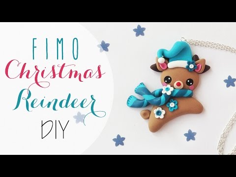 Renna natalizia in Fimo - DIY Fimo clay Christmas Reindeer