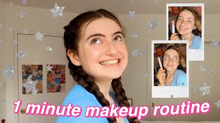 1 Minute Natural School Makeup!! *easy & fast*