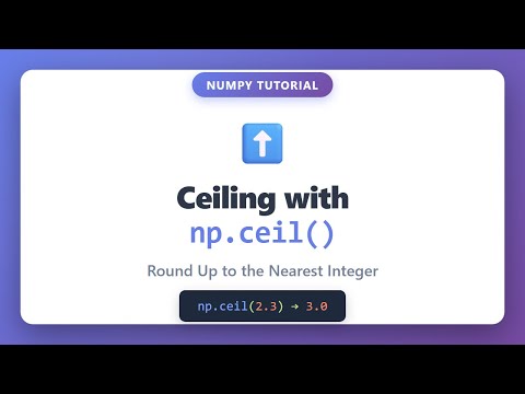 Python Numpy Round Up