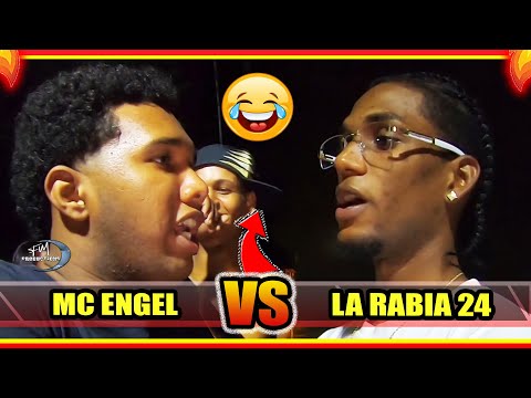 ( Métricas 🆚 Chistes 😂 ) La Rabia 24 vs Mc Engel Batalla de Freestyle en el parque Italia
