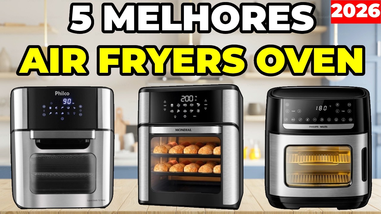 Miniatura da avaliação em vídeo de Fritadeira Air Fryer Oven Britânia BAF11A 11L 1800W