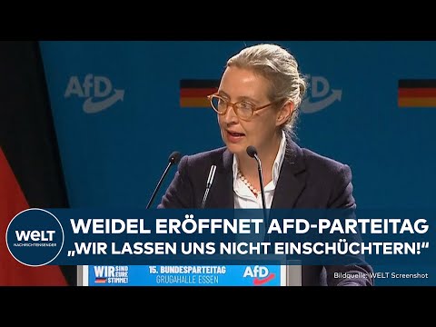 ESSEN: Weidel eröffnet Parteitag der AfD! Reaktion auf Proteste! "Wir sind hier und werden bleiben"