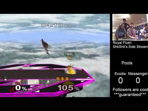 Royal Flush SSBM Pools - Exodia (Marth) vs. Messenger (Peach)
