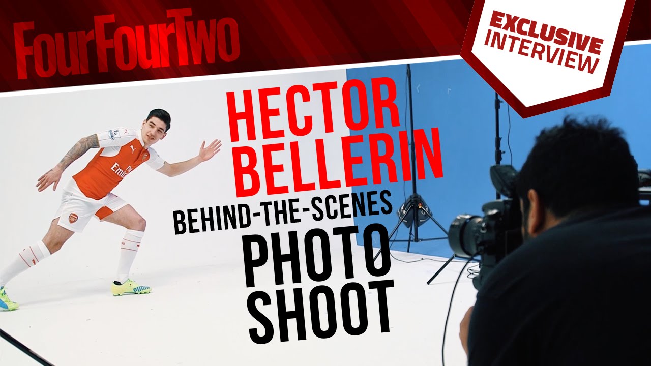 Hector Bellerin photoshoot behind the scenes - YouTube