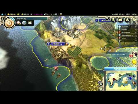 Let's Play Civilization V: Gods & Kings; Swedish Flood (Deity) P2