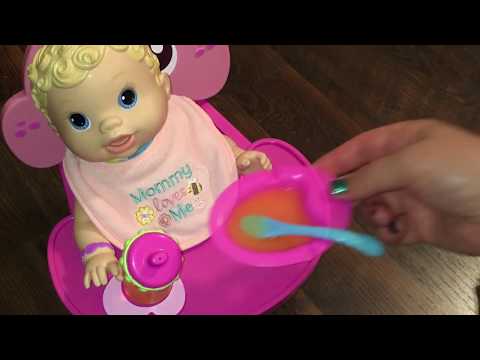 Baby Alive Changing Time Doll Feeding, Foot Rattles, Diaper Mess, and Name Reveal!