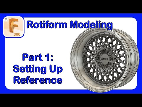 Fusion 360 Rotiform Modeling Series - Part 1 - Setting Up References #Fusion360 #Rotiform #RimDesign
