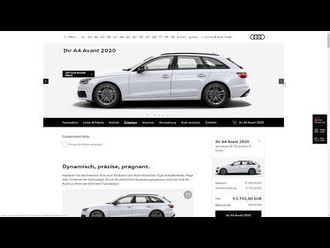 Das wäre mein neuer Audi A4 Avant! Konfiguration Kaufberatung Vergleich