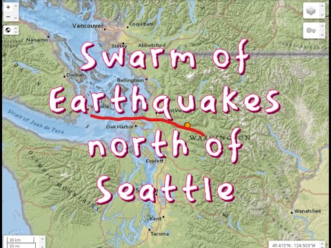USGS Email response to Yellowstone activity.. Swarm of quakes on Devils Mountain Fault WA. 5/17/2022