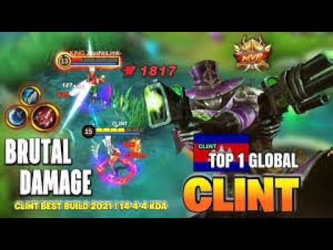 CLINT FULL DAMAGE BUILD IS THE BEST BUILD!! MUST TRY!!! | TOP 1 GLOBAL CLINT BEST BUILD 2022 - MLBB