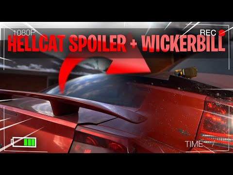 Hellcat Spoiler & Wickerbill Install on Hellcat Spoiler For 06-10 Charger!