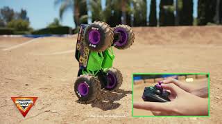 Monster Jam Official 1:15 Remote Control Grave Digger Freestyle Force Monster Truck- Smyths Toys