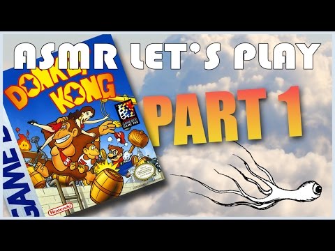 ASMR Let's Play Donkey Kong for the Game Boy (whispered commentary) PART 1