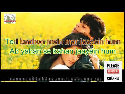 Tujhe dekha to yeh jana sanam full karaoke track with lyrics