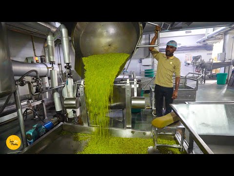 World's Biggest Hara Matar Chakna Namkeen Factory Rs. 5/- Only l Karnal Street Food